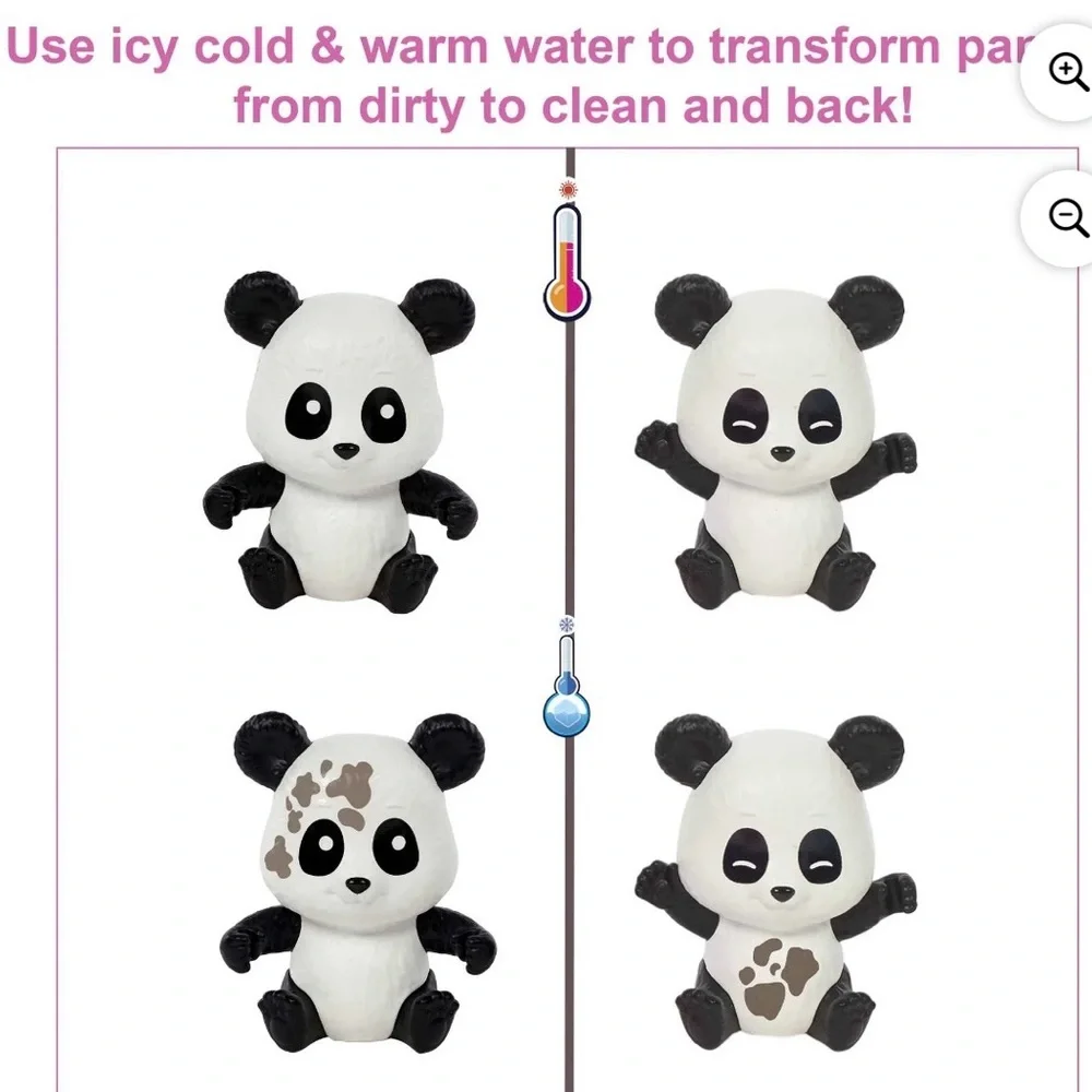 Barbie Asian doll w/ transforming pandas *replacement panda care & rescue set